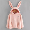 Free Shipping Hoodies Rabbit Ear sudadera kawaii Sweatshirt