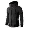 Hoodies Men Long Sleeve Windproof Collar Hooded Sweatshirt