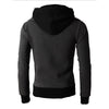 Hoodies Men Long Sleeve Windproof Collar Hooded Sweatshirt