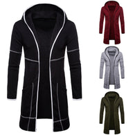 Laamei Men Sweatshirt Black Gown Hip Hop Mantle Hoodies