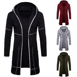 Laamei Men Sweatshirt Black Gown Hip Hop Mantle Hoodies