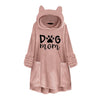 Sweatshirts Hoodies With Cat Ears Embroidery Letters