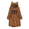 Sweatshirts Hoodies With Cat Ears Embroidery Letters