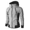 Hoodies Men Long Sleeve Windproof Collar Hooded Sweatshirt