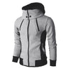 Hoodies Men Long Sleeve Windproof Collar Hooded Sweatshirt