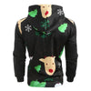 Men Christmas Suit Pattern 3D Print Long Sleeve Hoodie