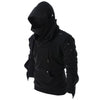 Rivet Hoodie Men Gothic Punk Retro Mask Button