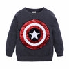 Spiderman Boys Sweatshirt and Girls T-Shirt Captain America