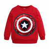 Spiderman Boys Sweatshirt and Girls T-Shirt Captain America