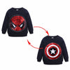 Spiderman Boys Sweatshirt and Girls T-Shirt Captain America