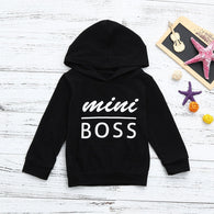 Toddler Kids Baby Boys Mini Boss Hoodies