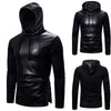 Feitong Fashion Leather Hoodie