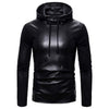 Feitong Fashion Leather Hoodie