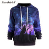 Fashion Slim Women Tops 3D Print Long Sleeve Hoodies