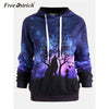 Fashion Slim Women Tops 3D Print Long Sleeve Hoodies