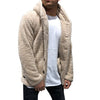 Bomber Jacket Men Winter Thick Warm Fleece Teddy Coat