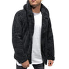 Bomber Jacket Men Winter Thick Warm Fleece Teddy Coat