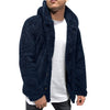 Bomber Jacket Men Winter Thick Warm Fleece Teddy Coat