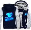 US size Men Women Anime Fairy Tail Logo Cosplay Luminous Jacket Sweatshirts Thicken Hoodie Coat