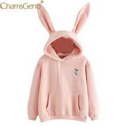 Free Shipping Hoodies Rabbit Ear sudadera kawaii Sweatshirt