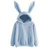 Free Shipping Hoodies Rabbit Ear sudadera kawaii Sweatshirt