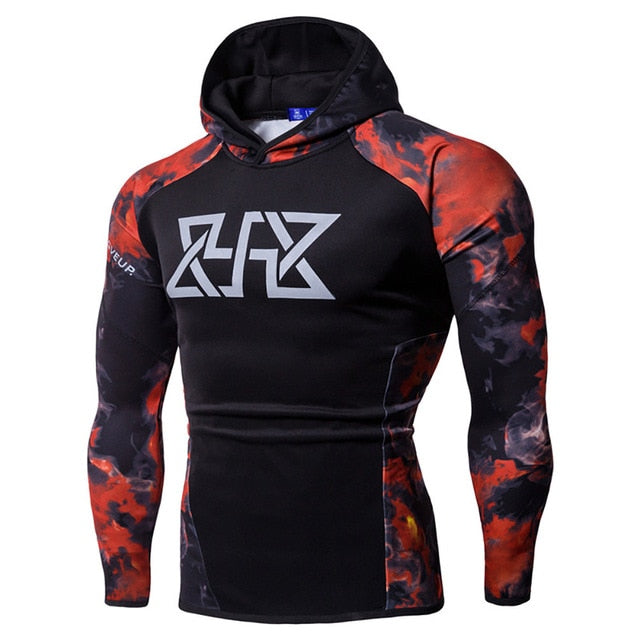 JAYCOSIN Men's Bodybuilding Tops Hoodie